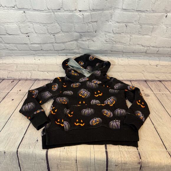 Little Bum Bums Pumpkin Pattern Halloween Hoodie - Picture 1 of 4
